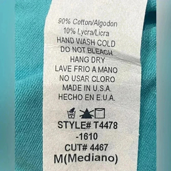 Vintage Buckle‎ Tank Women’s Blue Silver ‘Royal’ Crown  Size Medium Y2K NWT - Picture 5 of 6